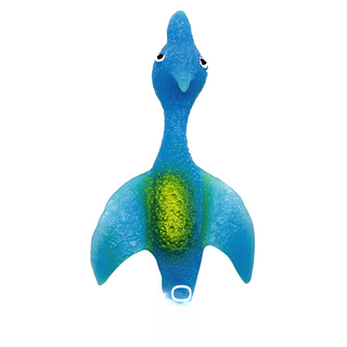 Kreativ dinosaurie-fingerkatapult som stressleksak
